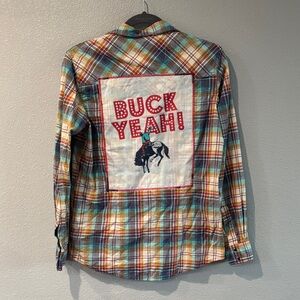 Wrangler up cycled pearl snap